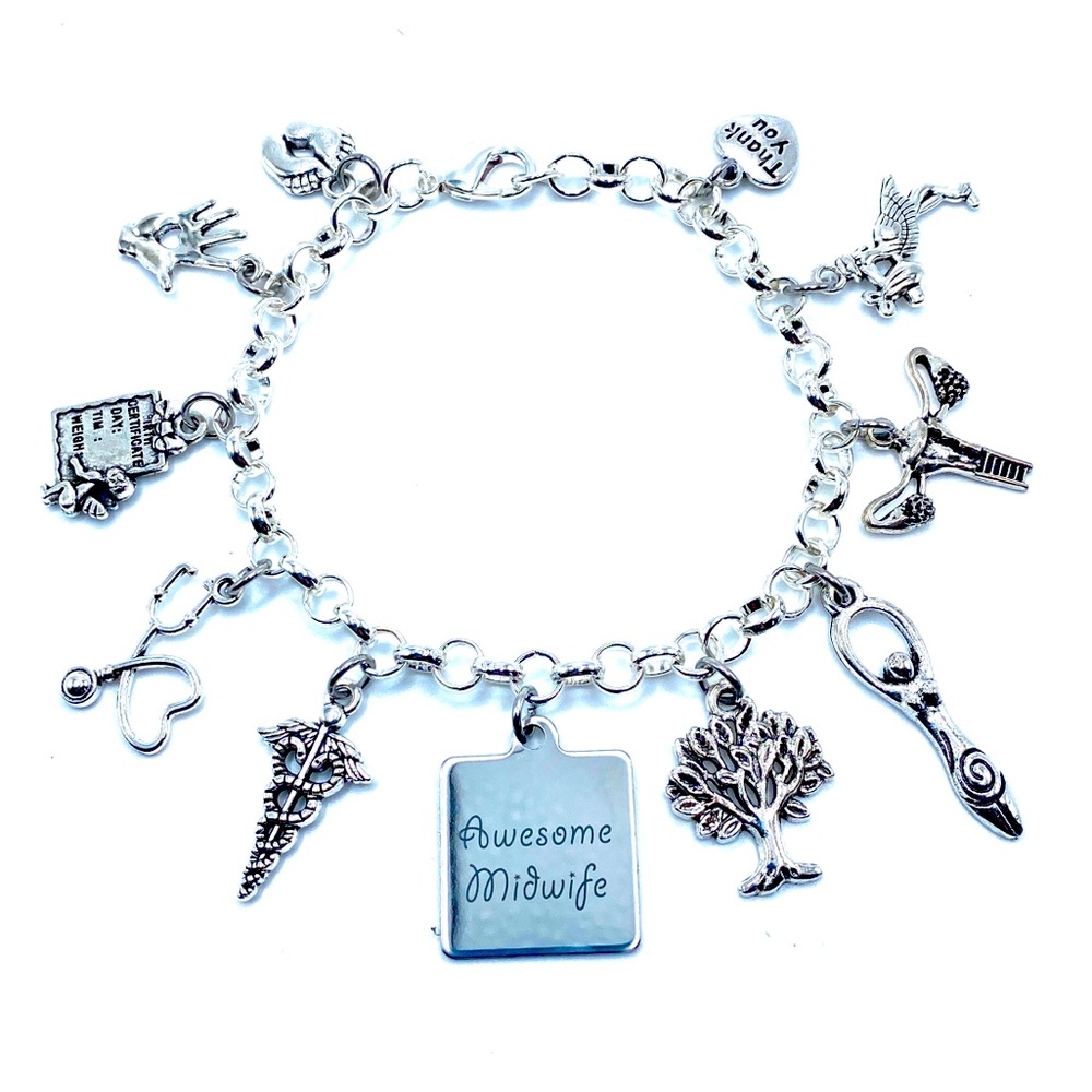 Midwife Charm Bracelet
